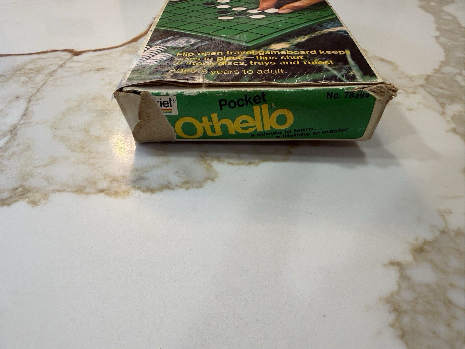 Vintage 1977 Gabriel Pocket Othello Travel Game 100% Complete + 2 Spare Pieces