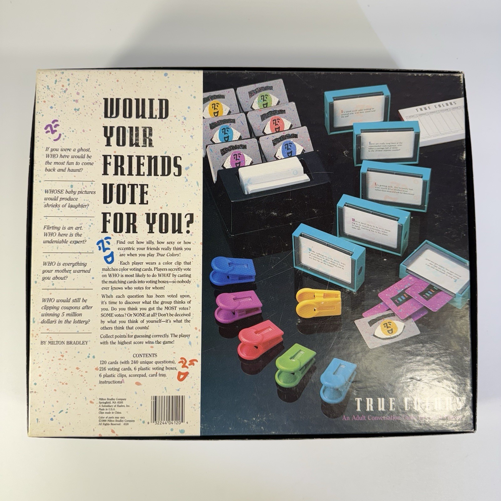 The Game of True Colors Vintage 1990 Milton Bradley