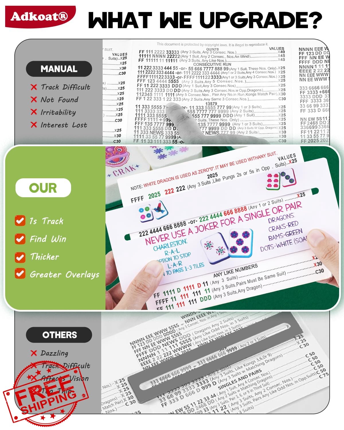 Adkoat Mahjong Line Finder Card Marker Anime