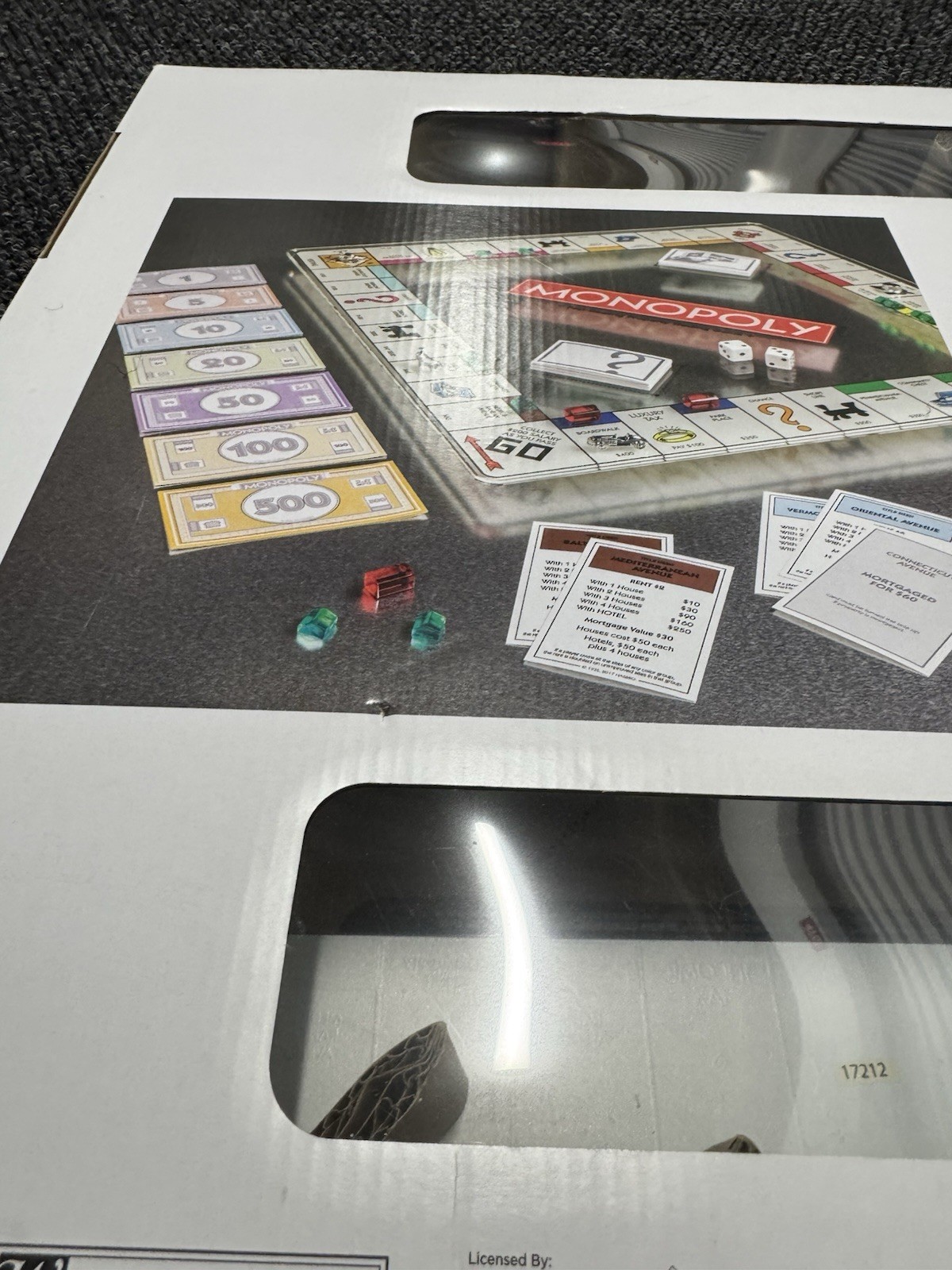 Monopoly Deluxe Tempered Glass Edition Gameboard by WS Game Company Hasbro