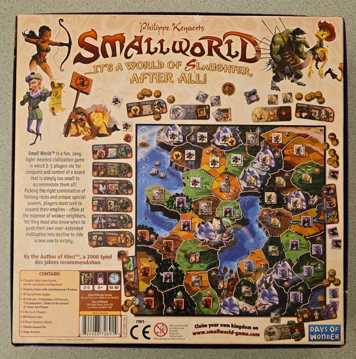 Days of Wonder Small World Board Game – 100% Complete