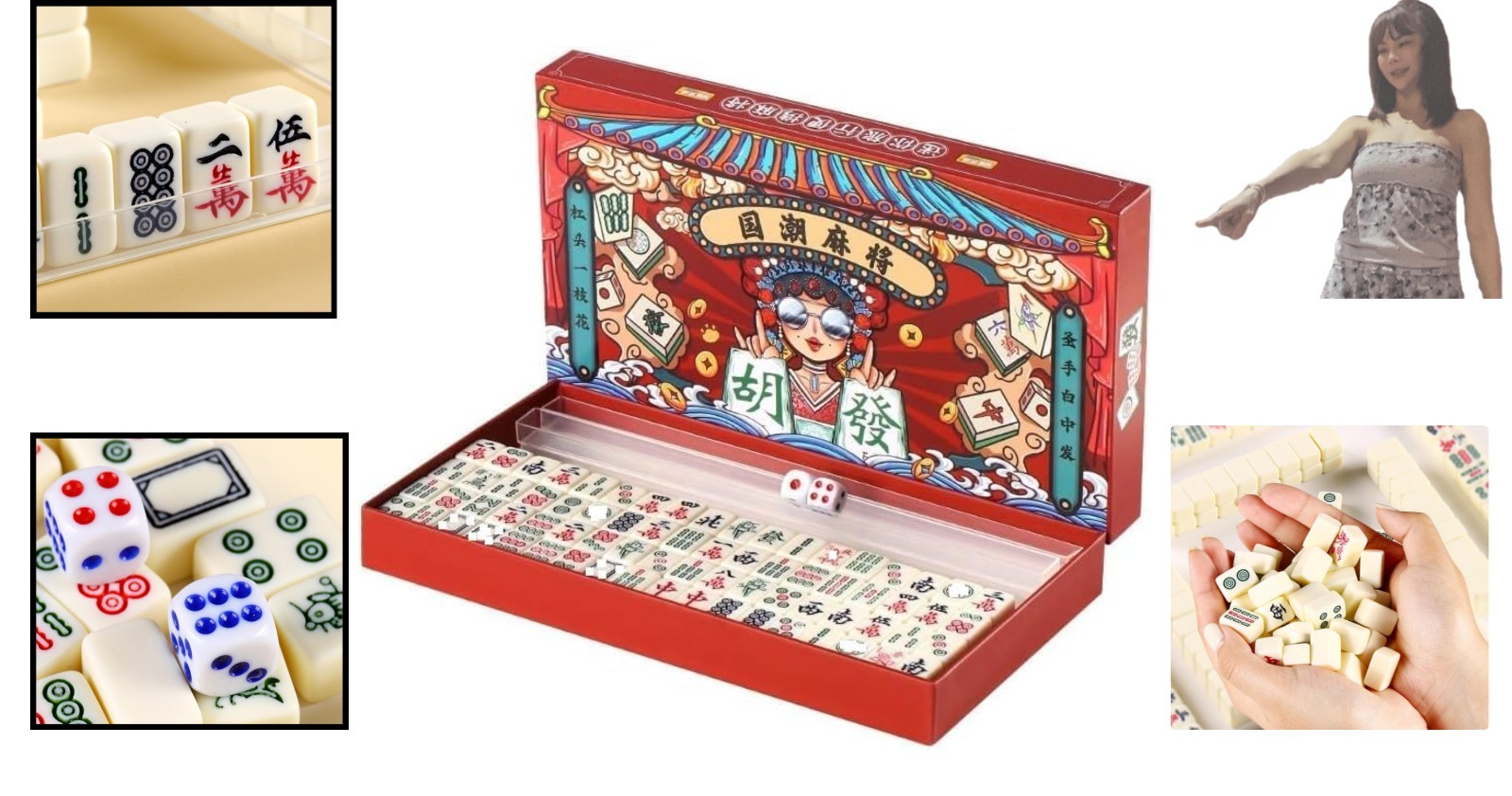 Luxurious Mini Mahjong Game – 144 Scratch-Resistant Tiles for Endless Enjoyment