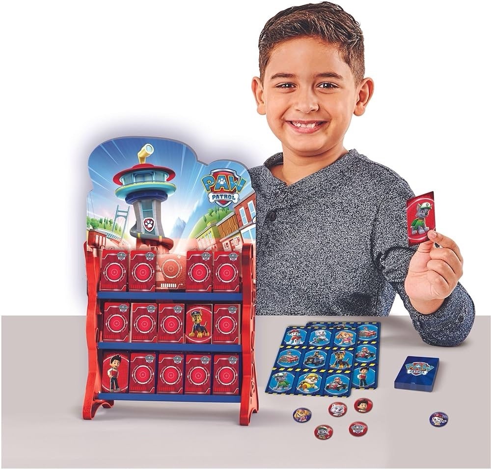 PAW Patrol 8 Games in 1 for Kids Checkers Tic Tac Toe Memory Match Bingo Go FIsh