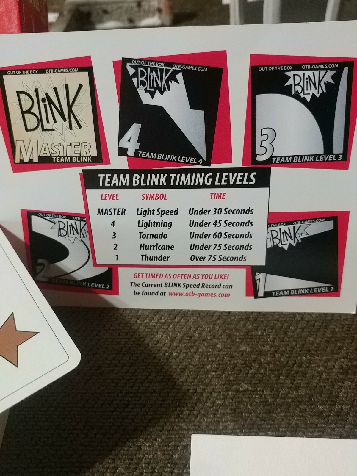 BLINK The World’s Fastest Game-Cards-Out of the Box-Childrens Choice Award