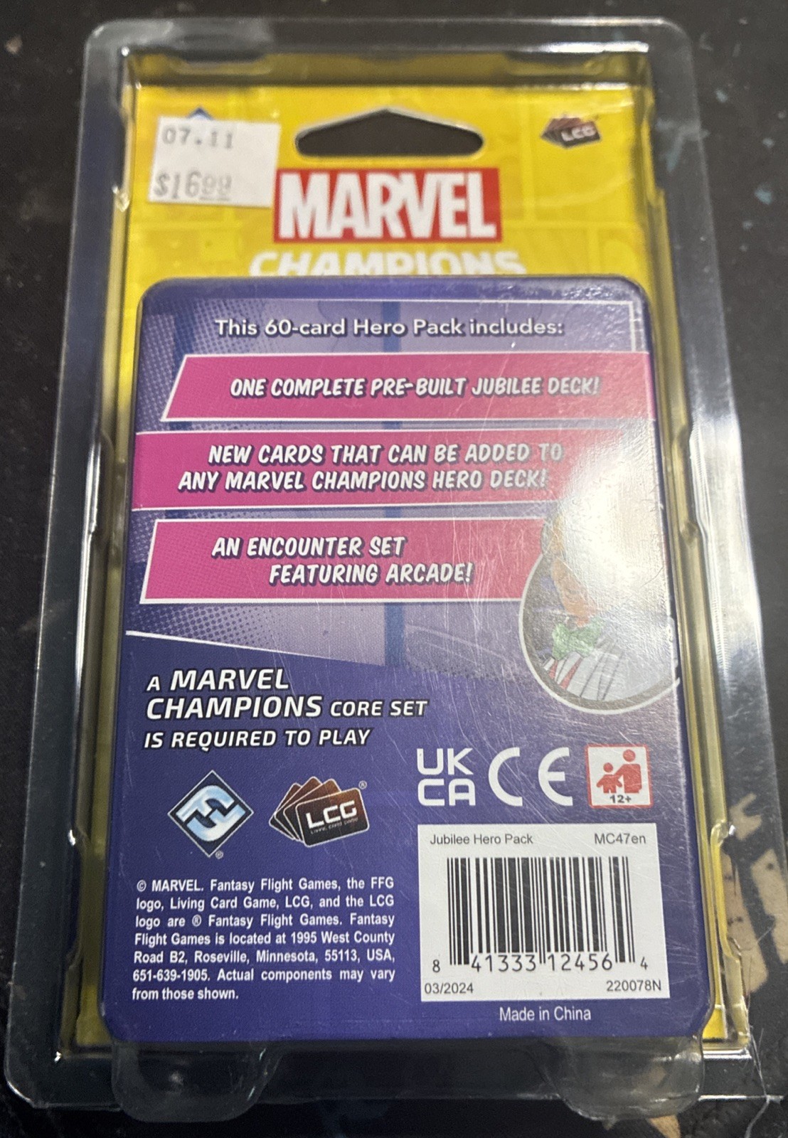Jubilee Hero Pack Marvel Champions LCG Card Game Factory Sealed
