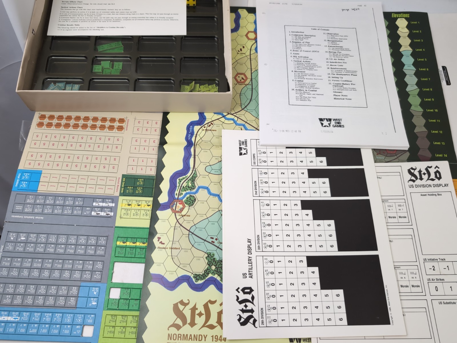 ST LO Normandy 1944 The Breakout Begins #10080 – 1986 West End Games