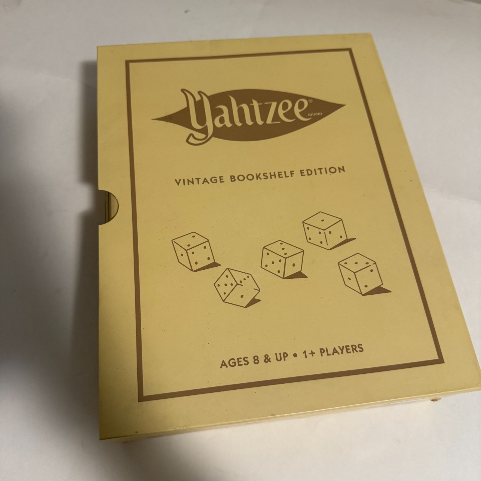 YAHTZEE Vintage Bookshelf Edition WS Game Company Deluxe Board Dice Game 2017