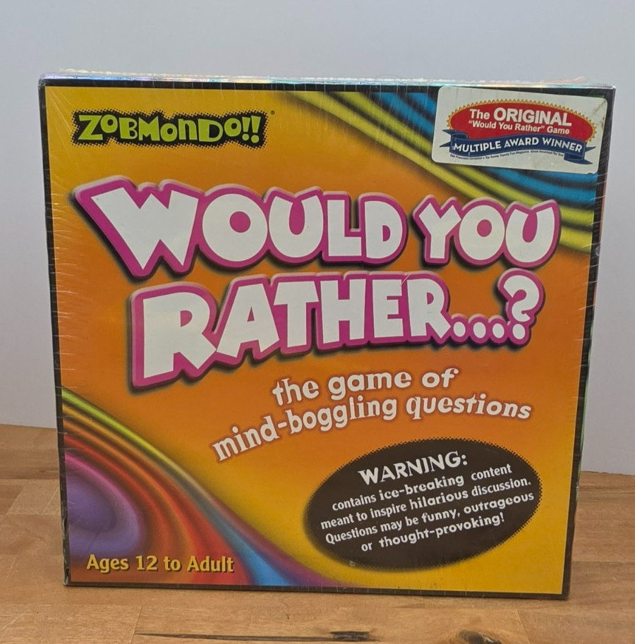 ZOBMONDO “WOULD YOU RATHER” THE ORIGINAL – MULTIPLE AWARD WINNER GAME 12+ NEW