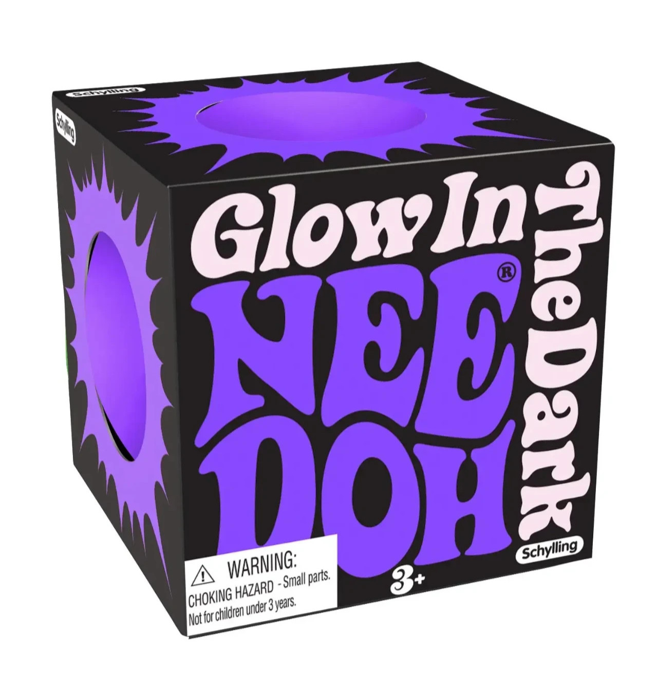 PURPLE – Authentic RARE NEEDOH Glow In The Dark Squishy Fidget Toy 3+ NEW