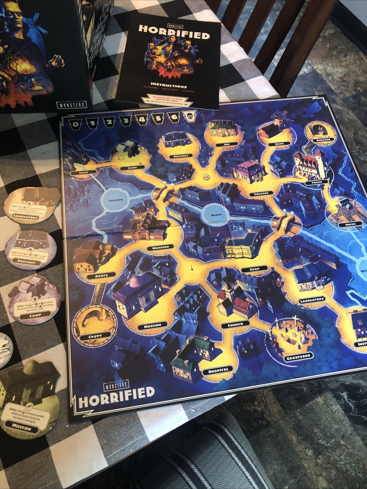 Horrified: Universal Studios Monsters • Strategy Board Game • Complete • Mint