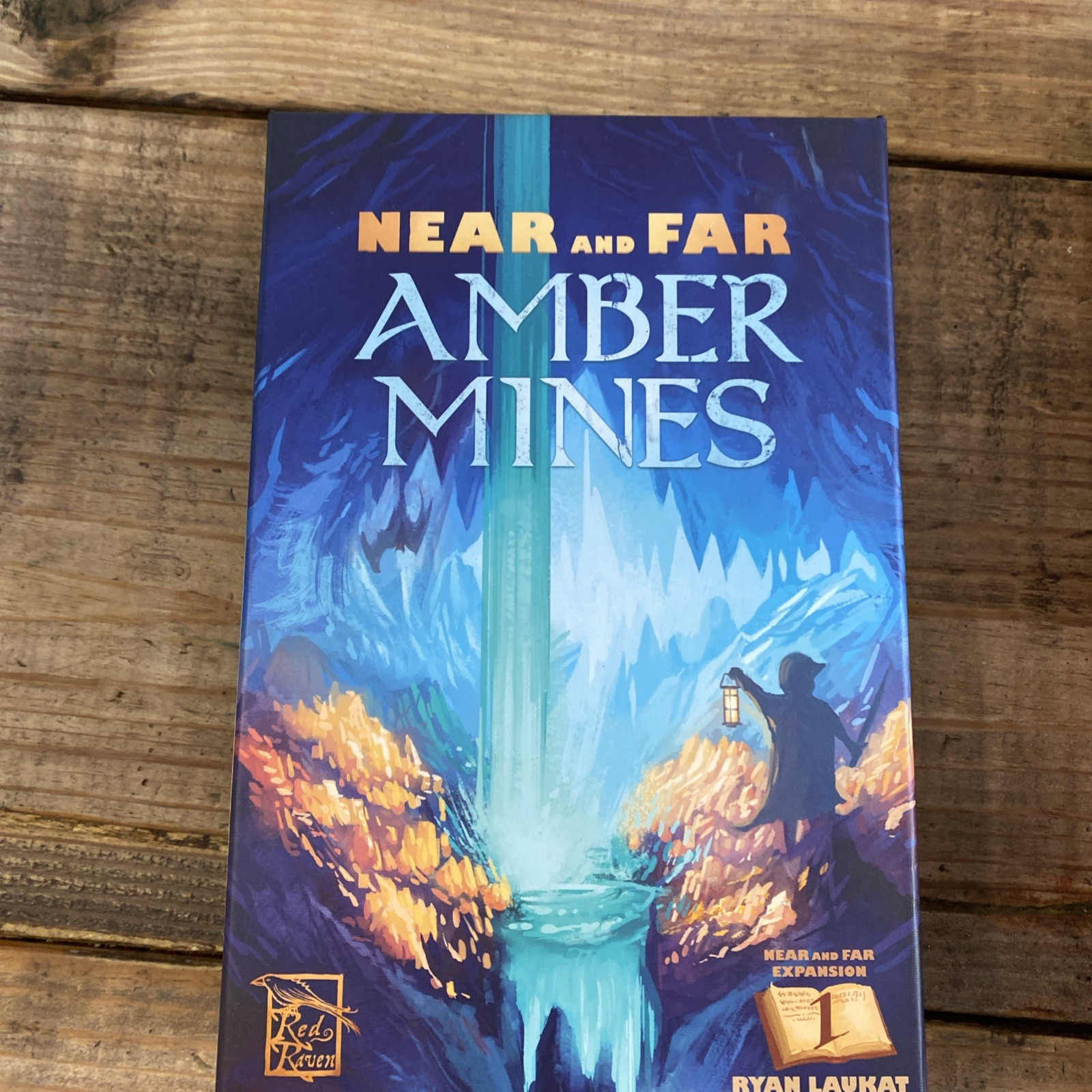 Near and Far Board Game w/ Amber Mines Expansion – Red Raven Games – Complete