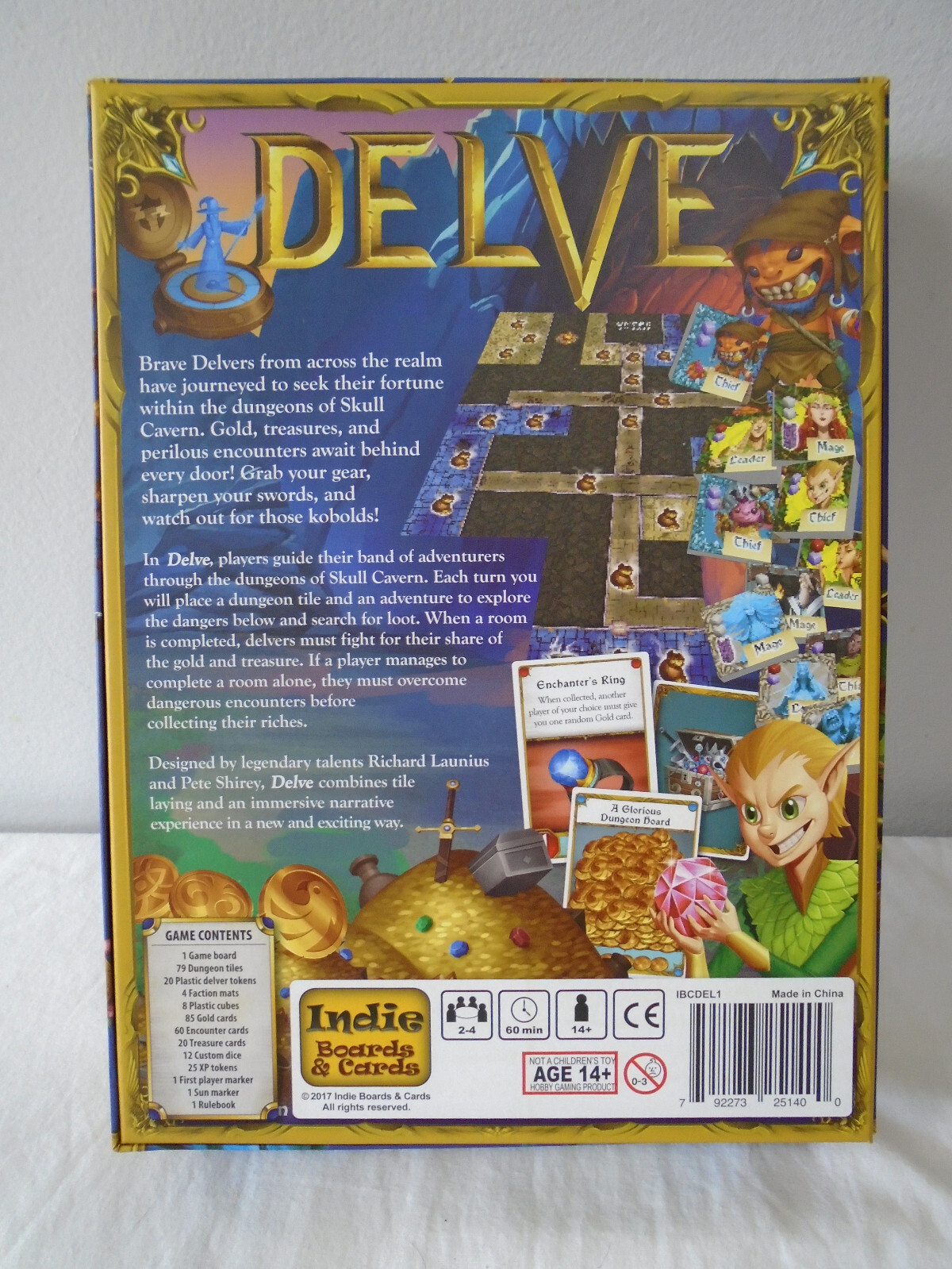 Delve Board Game [ Indie Boards & Cards 2017 ] [ 100% EXCELLENT COMPLETE ]