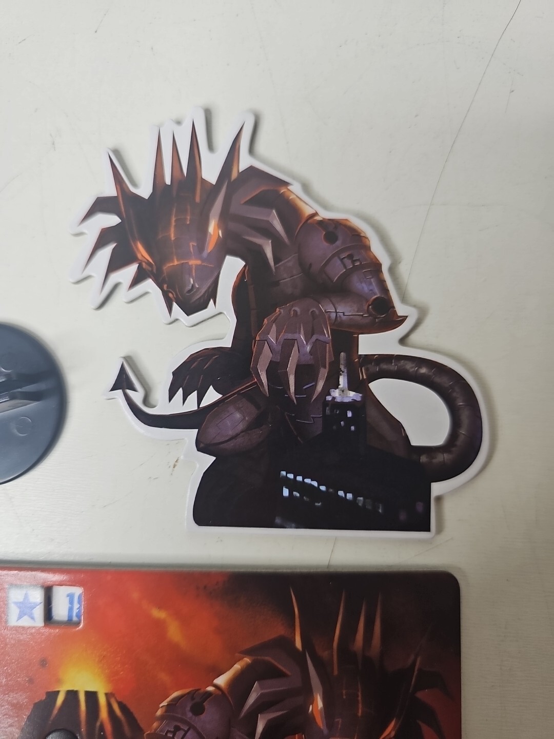 King Of Tokyo 2014 Edition ‘Meka Dragon’ Cardboard Figure/Monster Board Pieces
