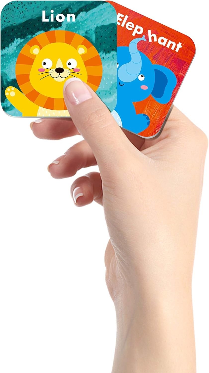 36 Pair Animals Matching Game Cartoon Flash Cards Erasable72 PCs, Each Measur…