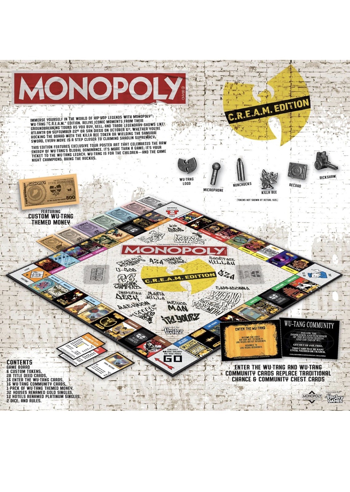 WU-TANG CLAN OFFICIAL MONOPOLY BOARD GAME BOARD GAME SEALED – NEW CIB