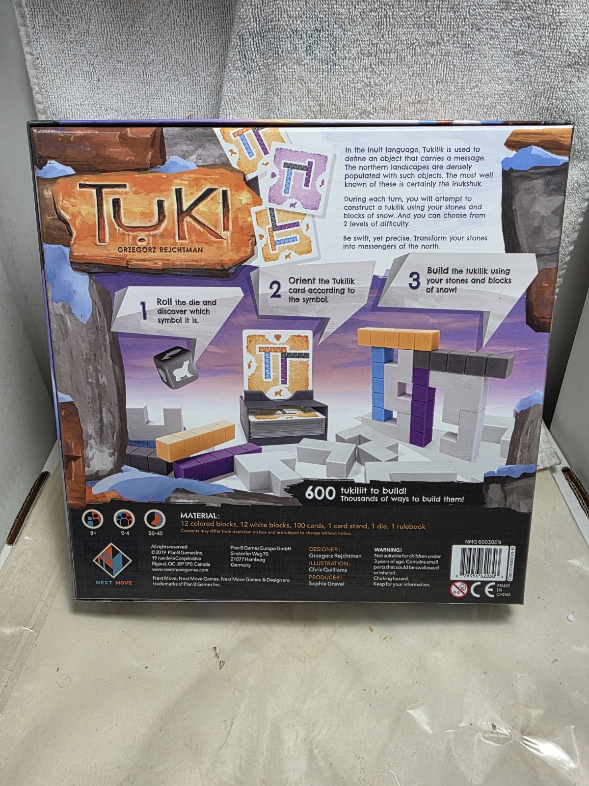 2019 “Tuki” By Next Move Games Block Board Game (Complete)