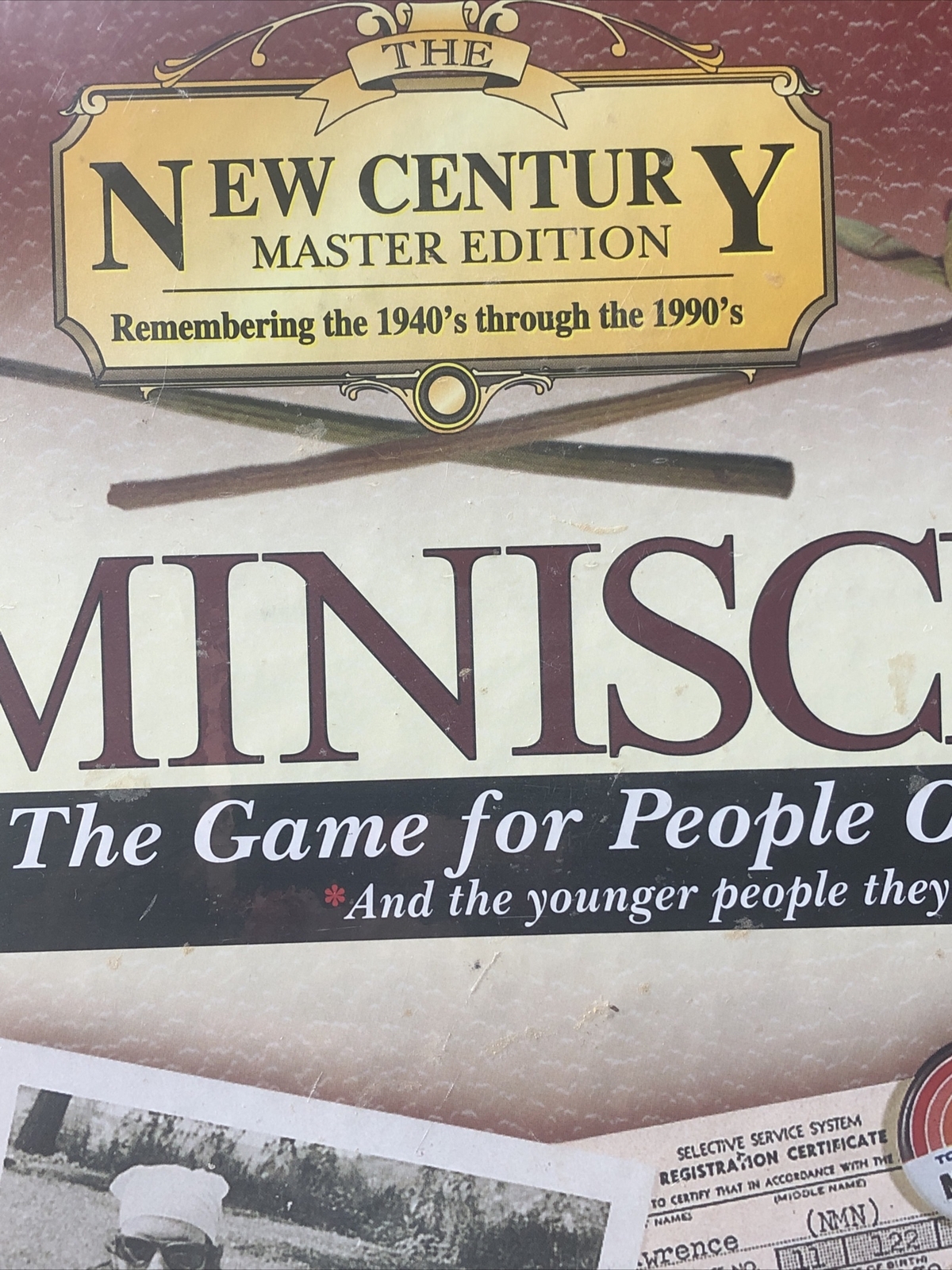 Reminiscing Millennium Edition 1940’s thru 1990’s Board Game New Sealed