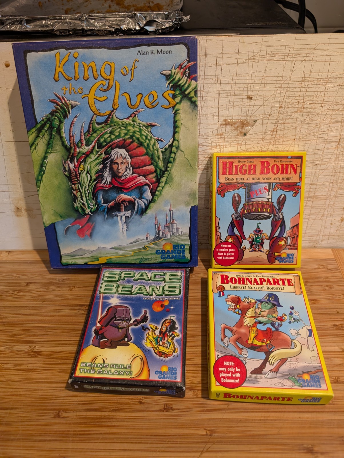 King of the Elves + Space Beans + High Bohn + Bohnaparte – Rio Grande Game Lot
