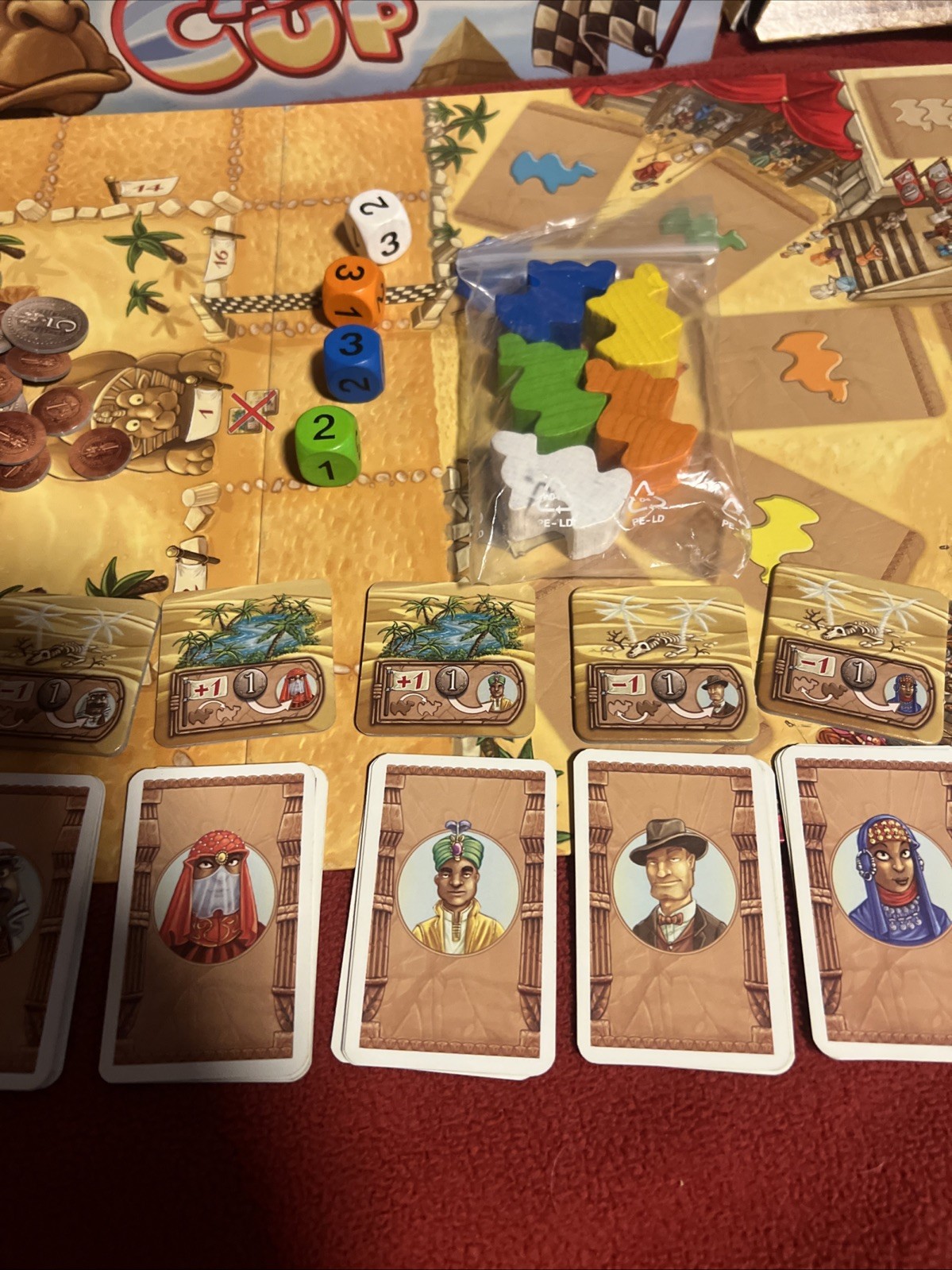 CAMEL UP – Z Man Games – *Missing 1 Die* *Heavy Box Wear*