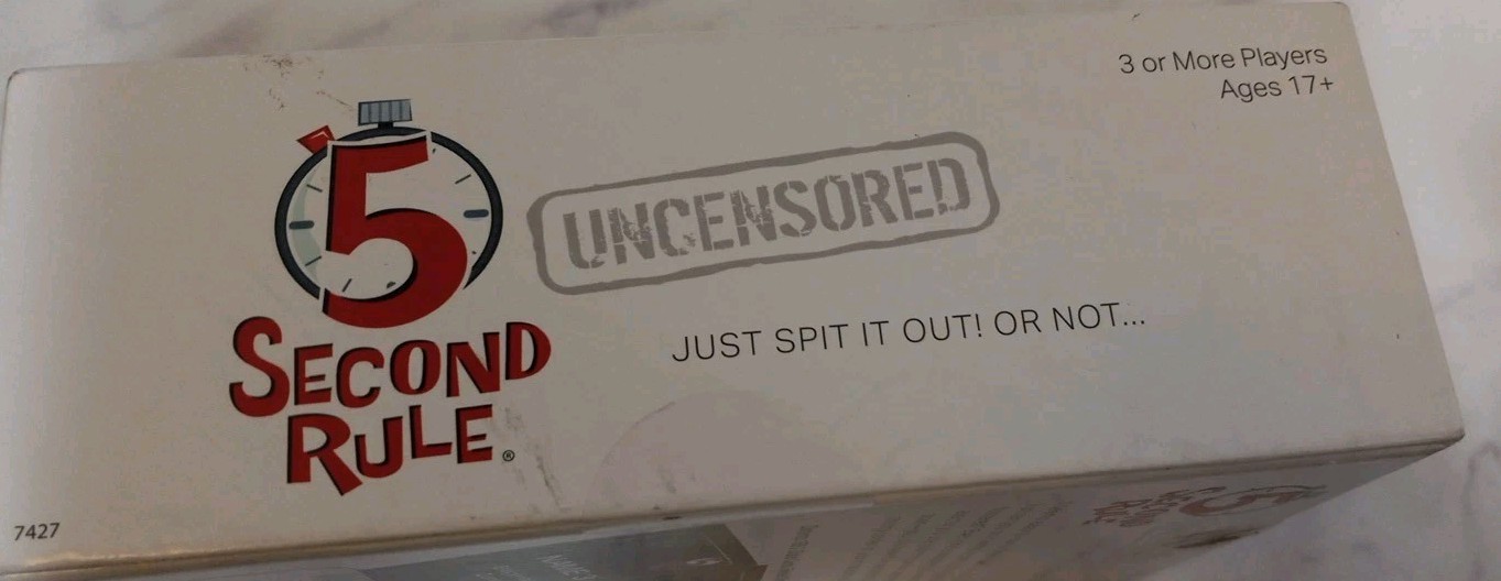 5 Second Rule Uncensored Adult Party Game New In Box