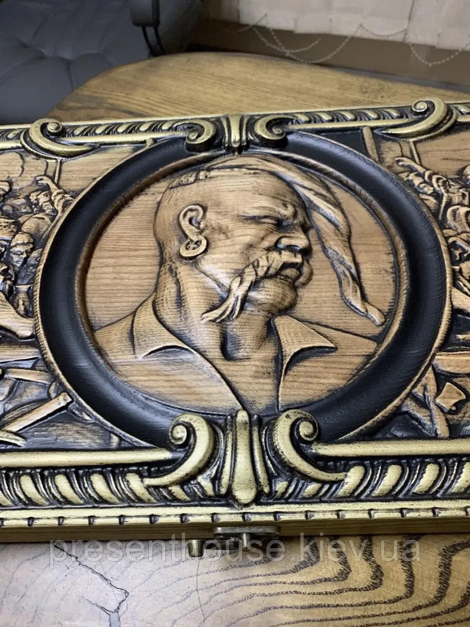 Gift backgammon, handmade wooden “Cossacks” 48 cm💛💙