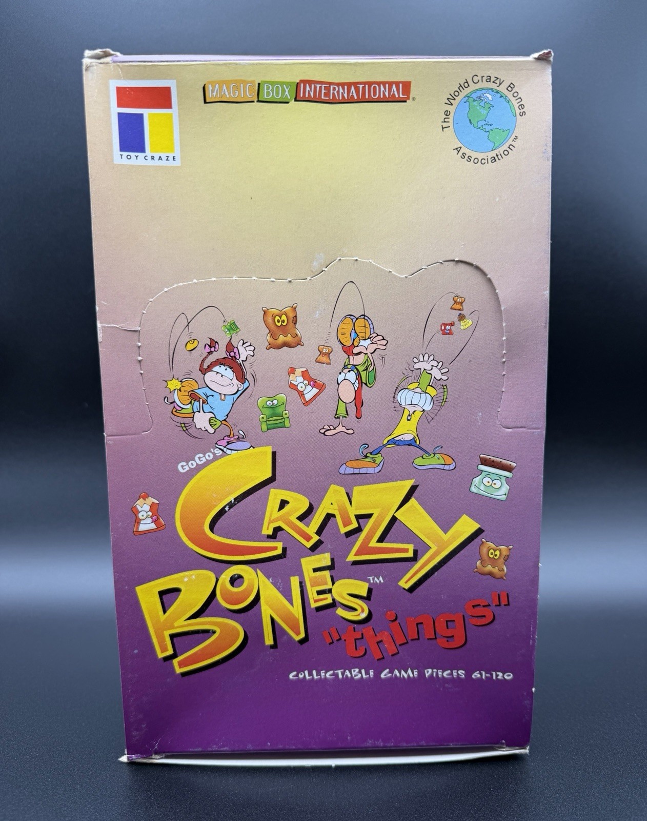 Crazy Bones Things Display Box 36 Sealed Packs Chance of Aliens Variation