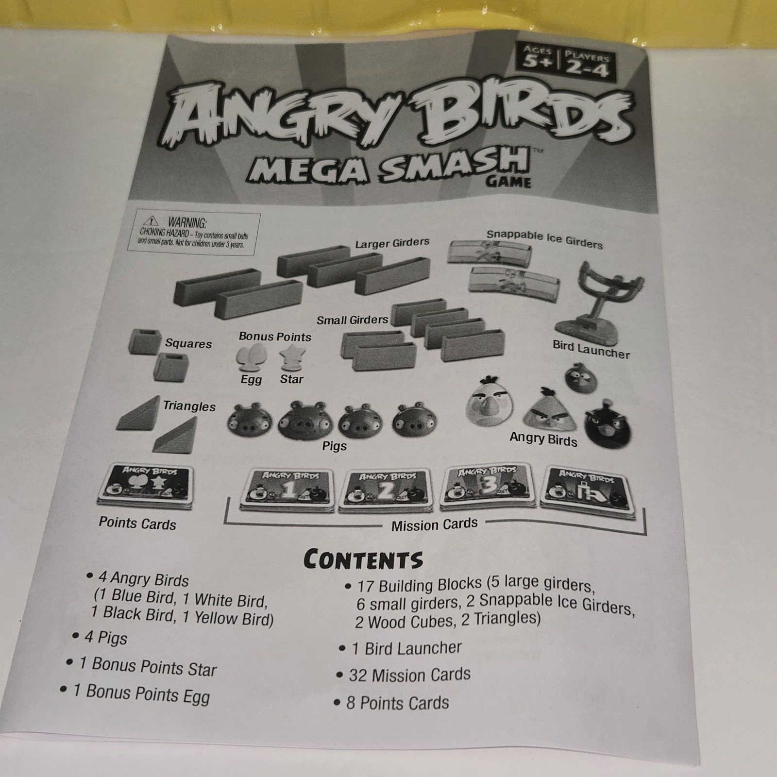 Angry Birds Mega Smash Game Mattel Toys R Us Exclusive Rare New Open Box