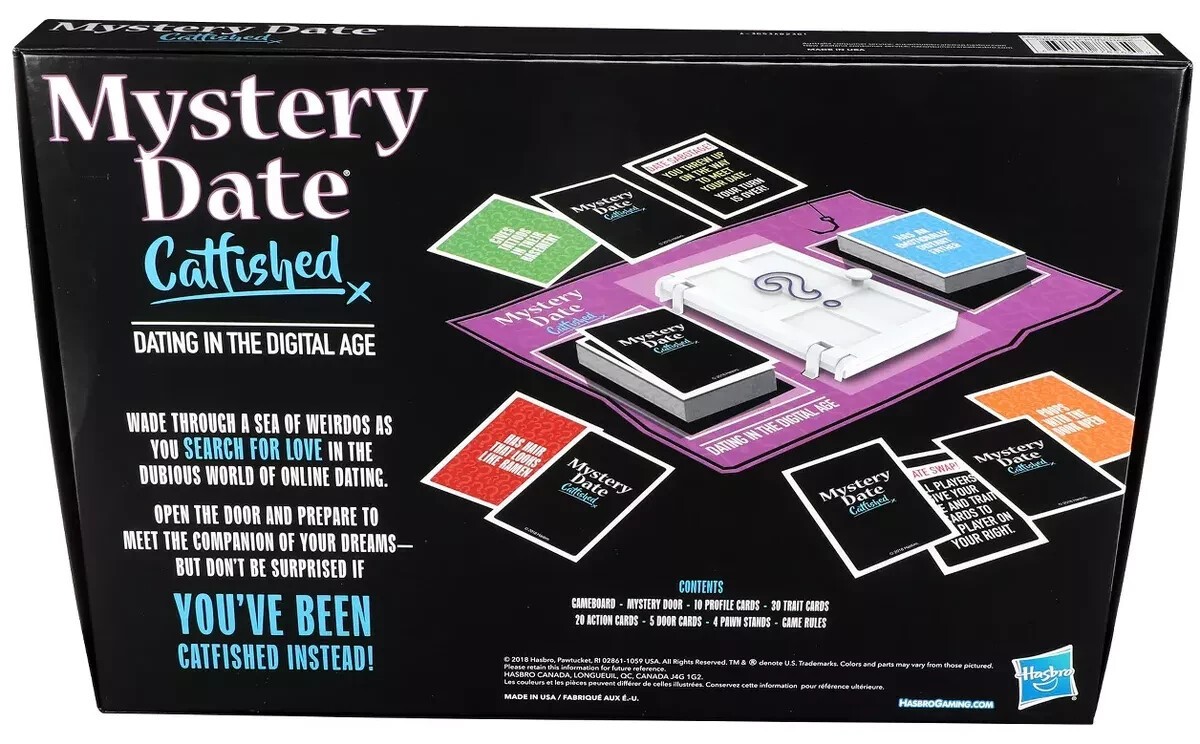 Mystery Date Catfished Board Game Adults Parody of Classic Mystery Dating Game