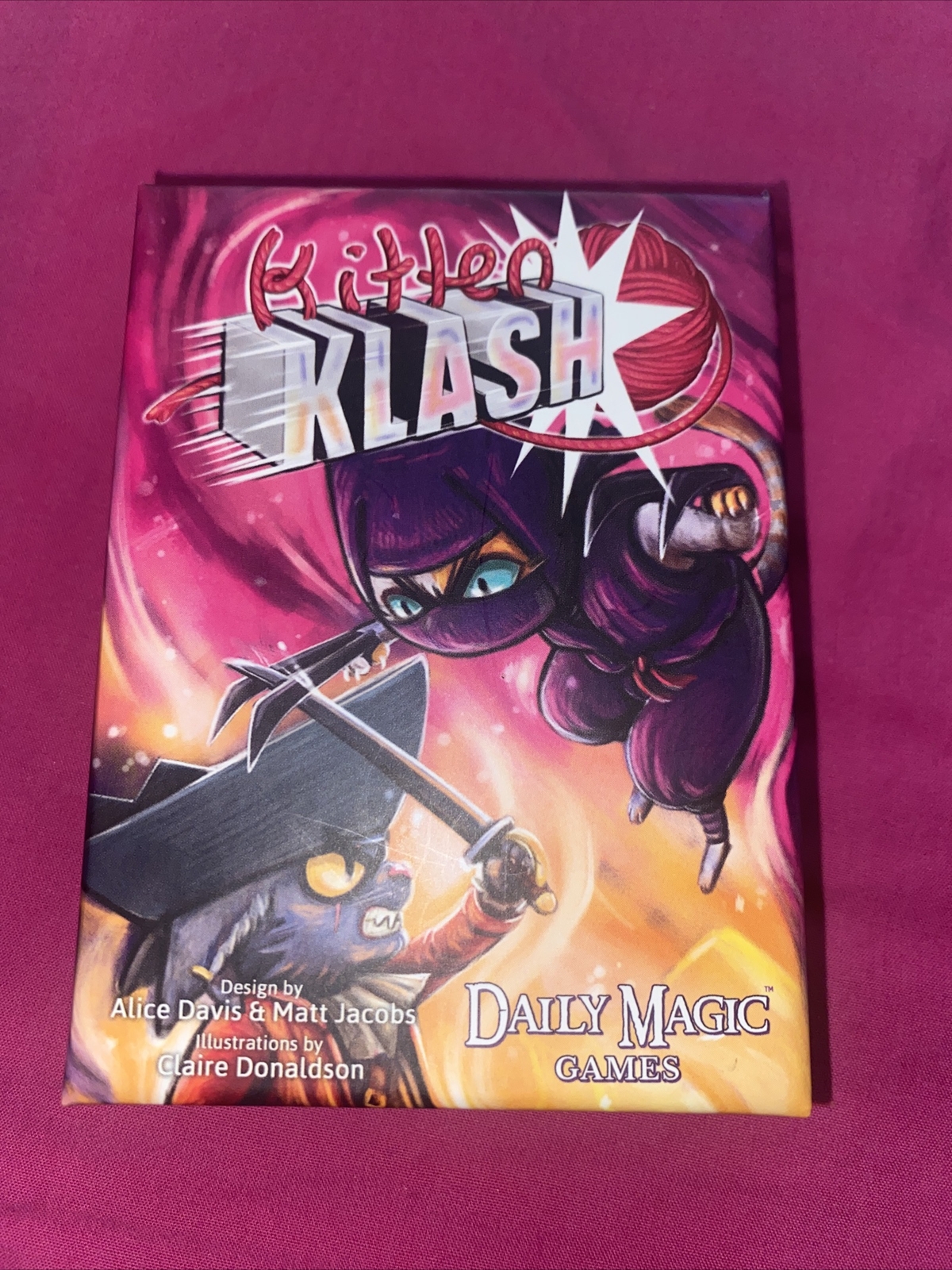 Kitten Klash Pirate vs Ninja Cats 2 Player Matching Card Game Daily Magic Games