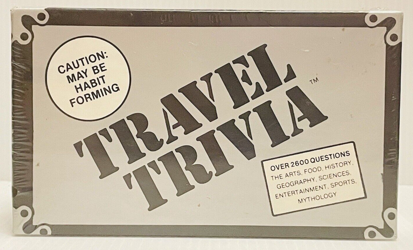 Travel Trivia Game Question Cards Sports Geography Arts Food History #498