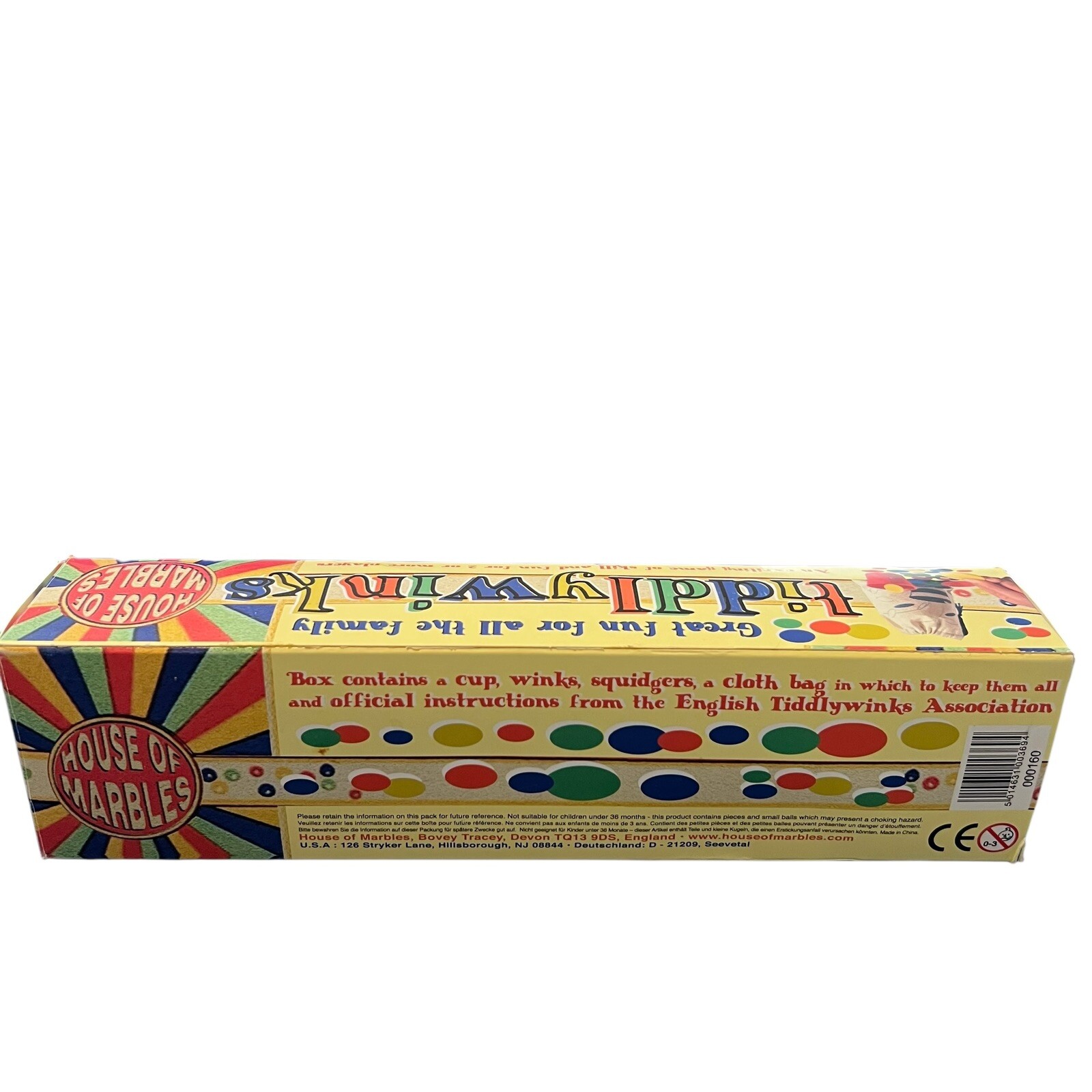 HOUSE OF MARBLES TIDDLYWINKS – CLASSIC RETRO GAME FOR THE FAMILY- Complete EUC