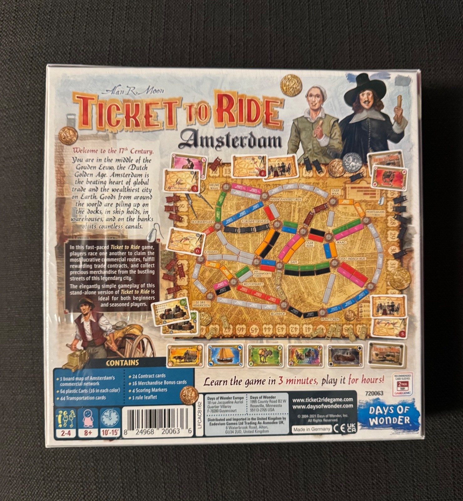 Ticket to Ride Train Amsterdam Adventure Board Game – NEW & SEALED