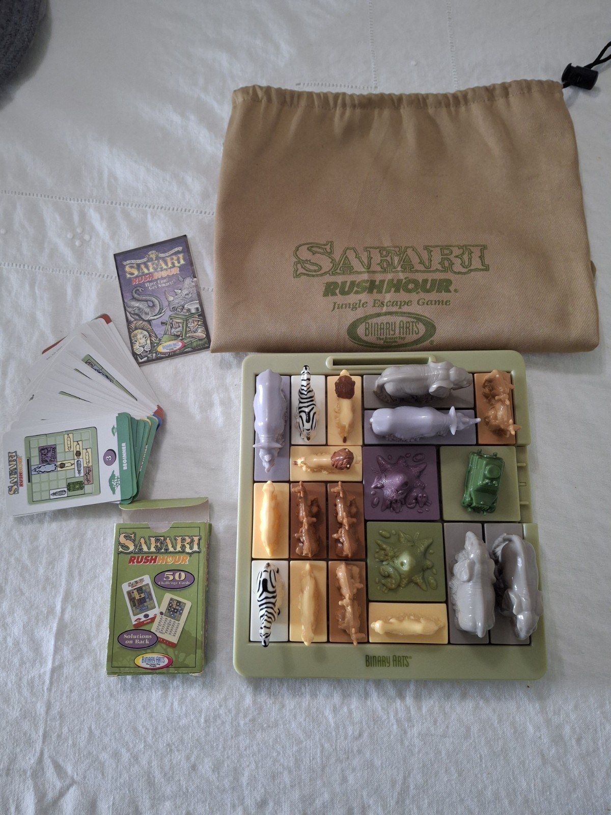 Binary Arts Safari Rush Hour Jungle Escape Game 1999 Vintage Complete Set