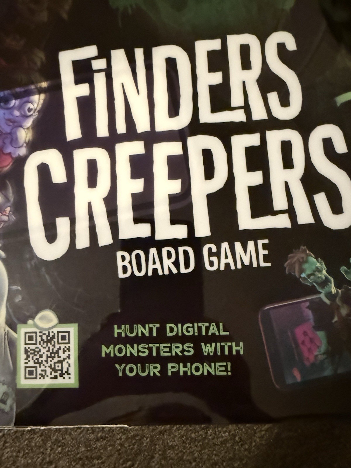 New Finders Creepers Board Game 2-4 Players 8+ 30-40 Mins Damage Box See Pic.￼