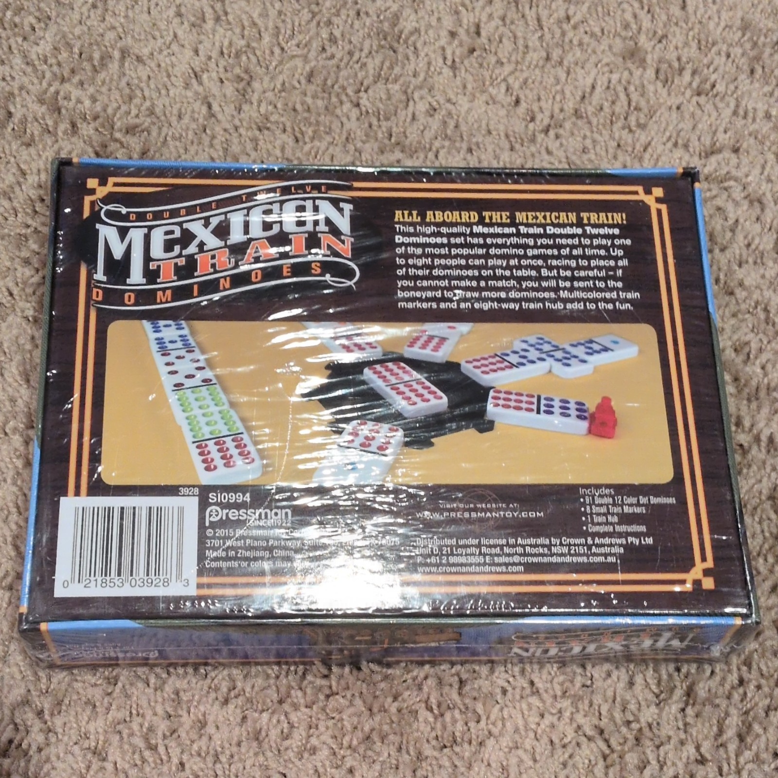 Mexican Train Dominoes Pressman Game Brand New Sealed