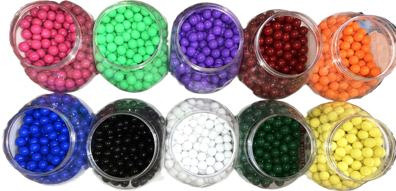 20mm Marbles 9 Colors 4 each 36 Opaque 20 mm Acrylic Plastic Marbles Board Games