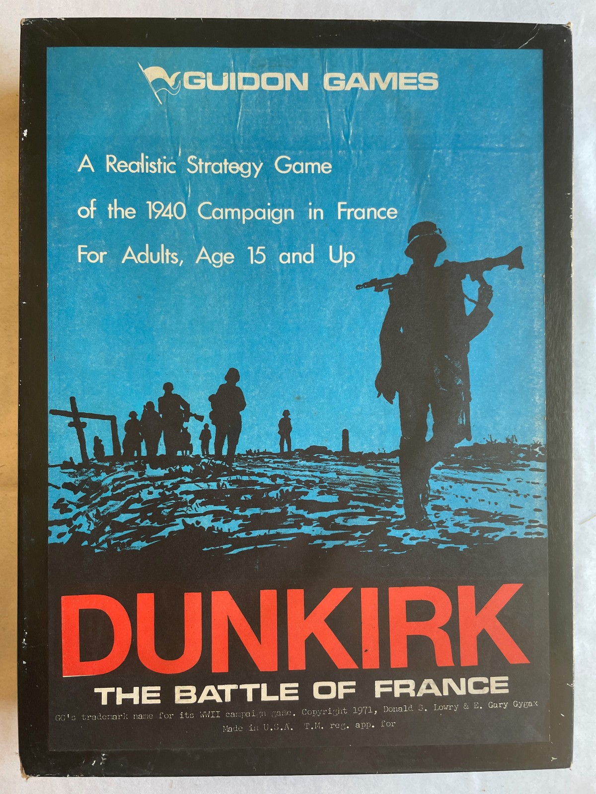 Dunkirk The Battle for France Guidon 1971 UNPUNCHED + PUNCHED VG+