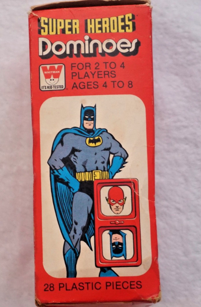 Vintage DC Comics Super Hero Dominoes 1979 Whitman 26 Pieces Included