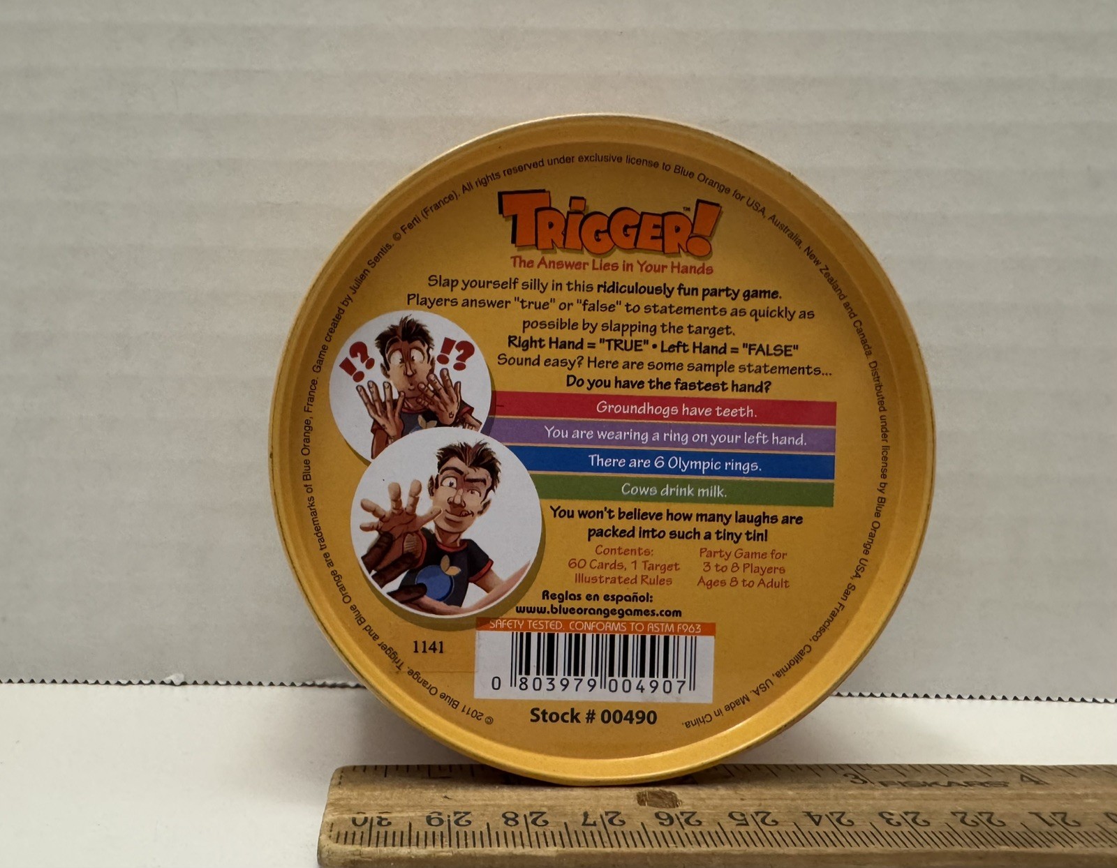 Trigger! Blue Orange Games Fun Party Game in a Tin 3-8 Players Age 8+ Complete
