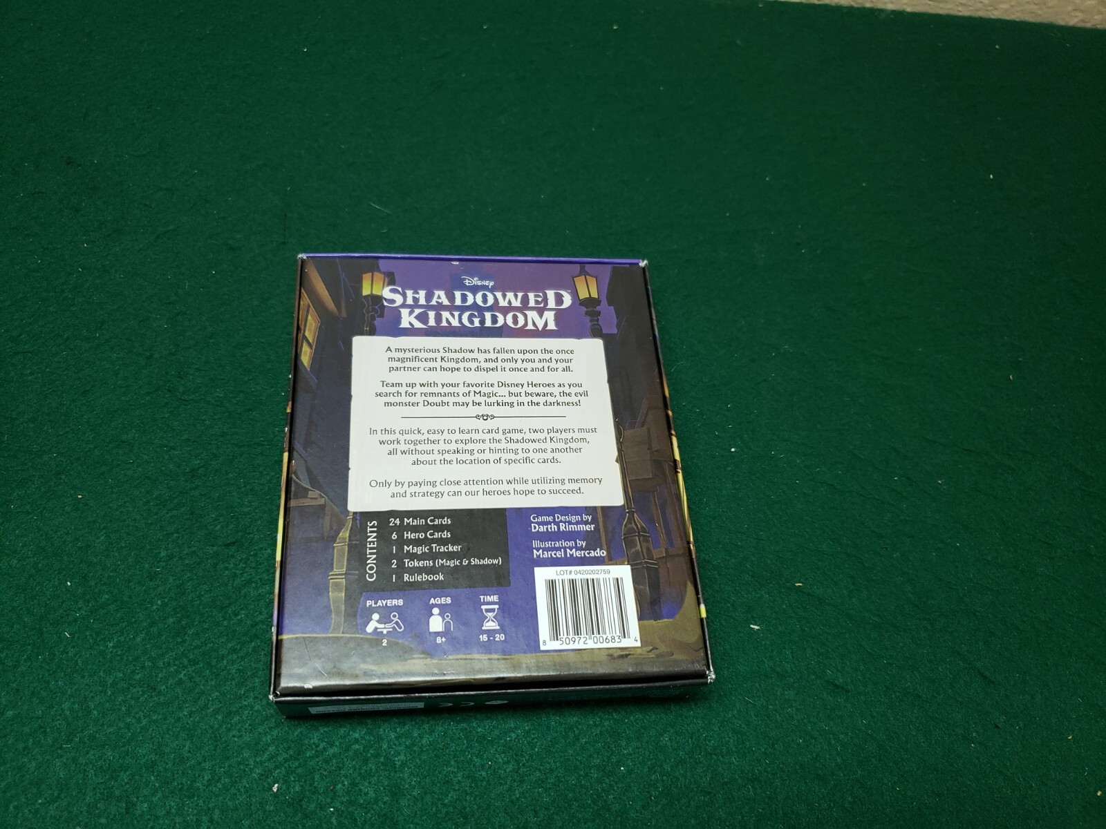 Disney Shadowed Kingdom Card Game Mondo Games Complete, Pre-owned
