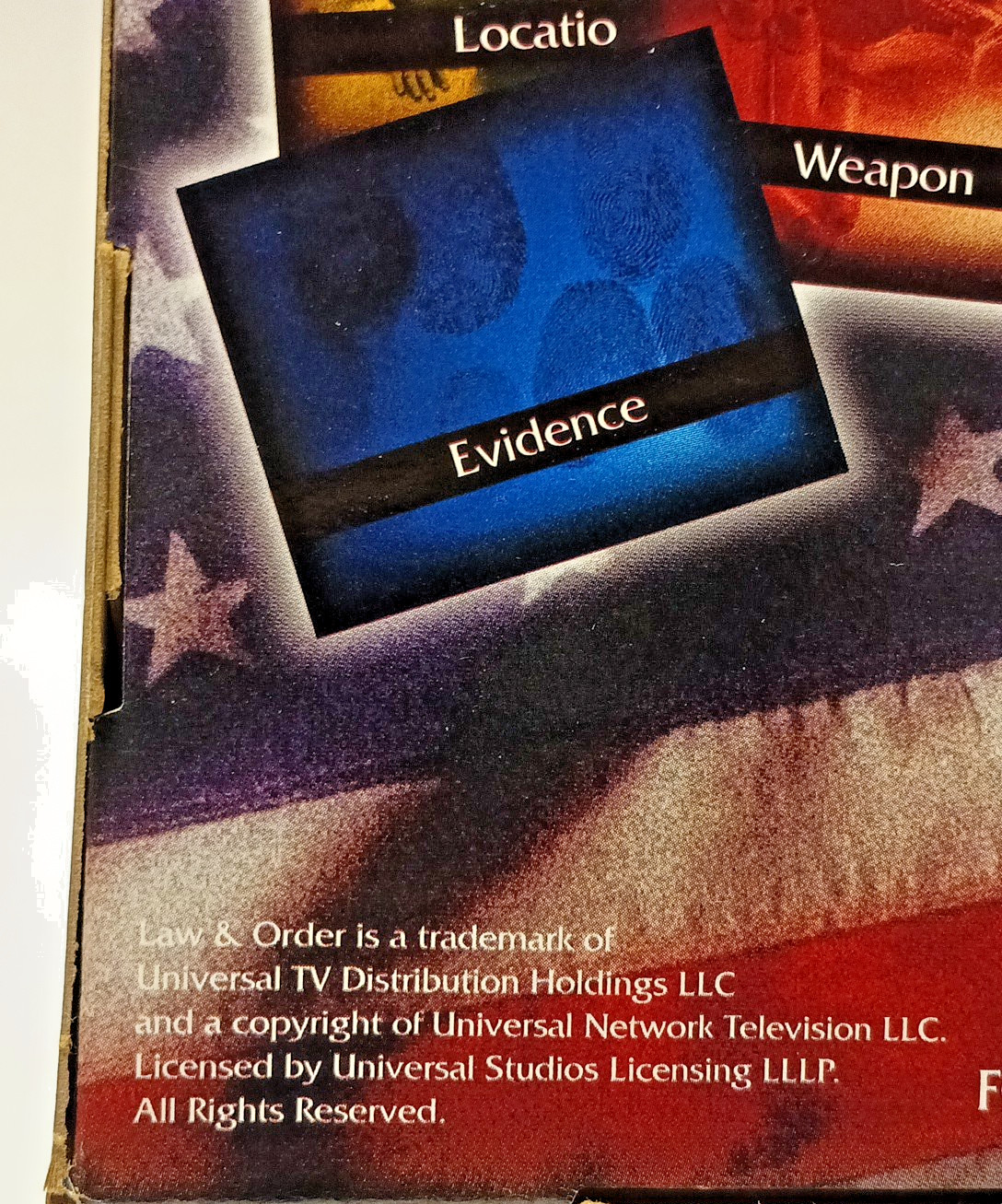 Law & Order Cardinal Detective Board Game Gather Evidence 13+ Pre-owned Complete