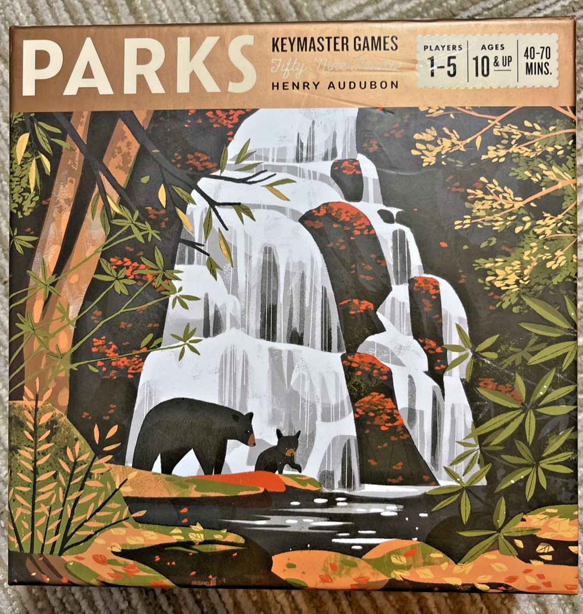 KeyMaster Games Fifty-Nine National Parks Board Game Henry Audubon COMPLETE