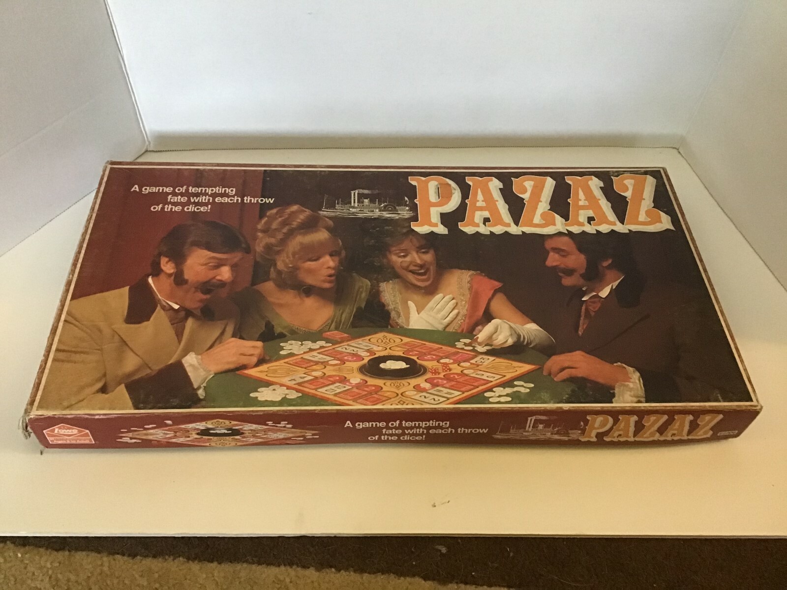 Vintage 1978 PAZAZ Board Game By MB & ES Lowe Card Chips and Dice Family Game