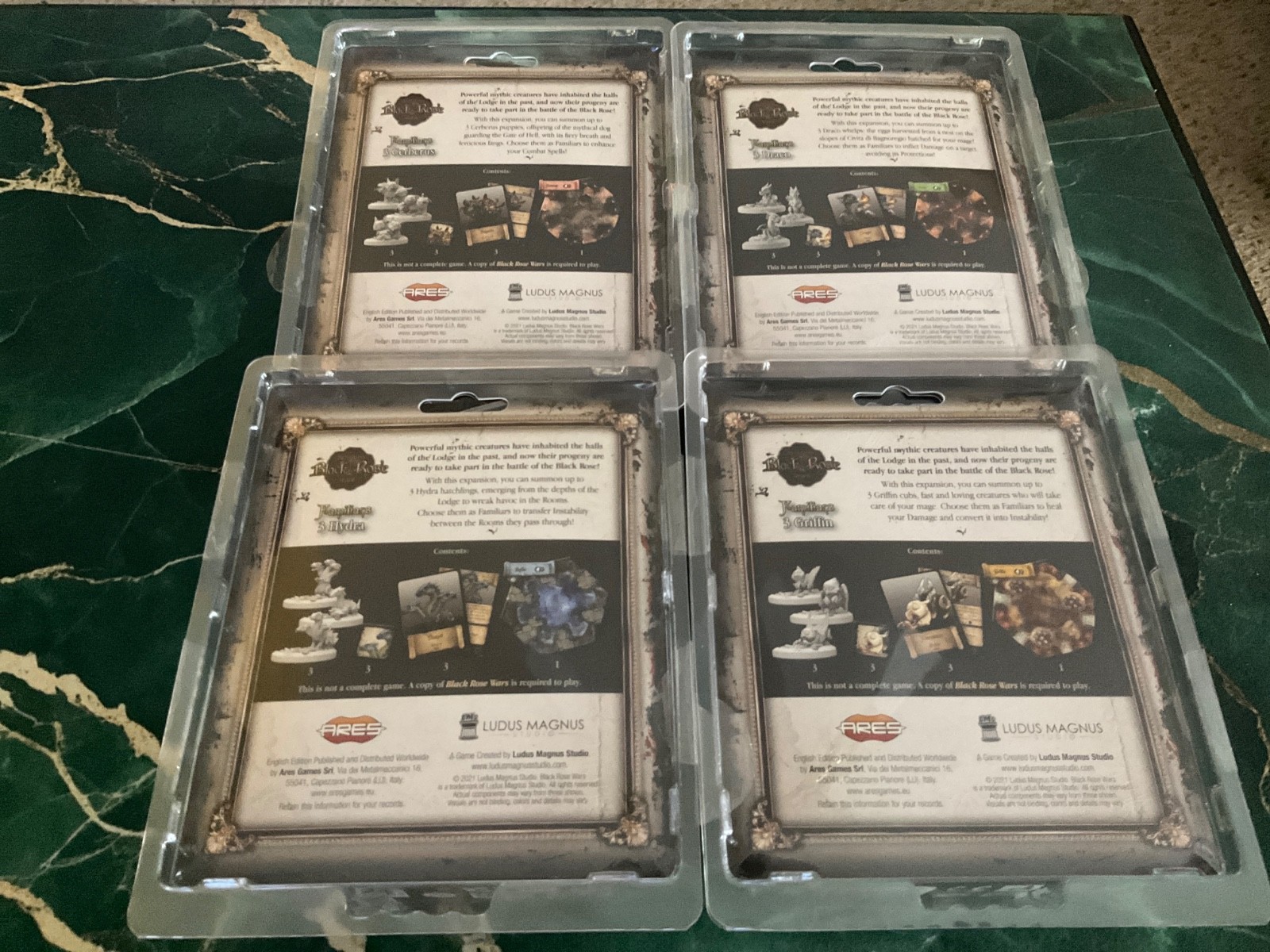 Black Rose Wars Familiars Draco/Hydra/Griffin/Cerberus complete set Ludus Magnus