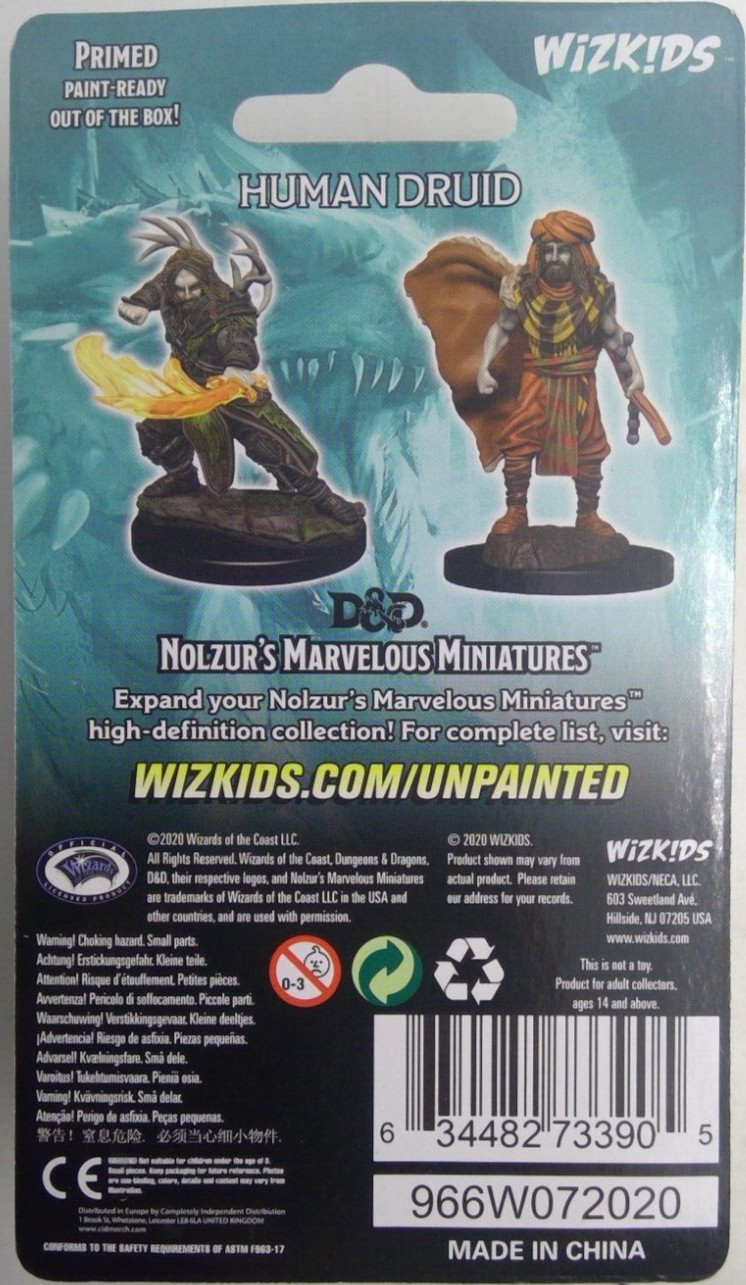 DUNGEONS & DRAGONS MARVELOUS MINIATURES ~ HUMAN MALE DRUID
