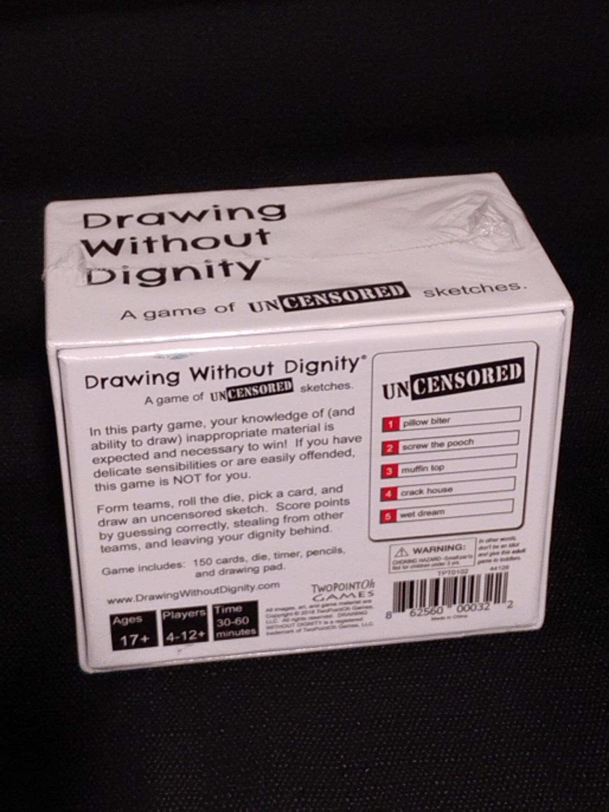 Drawing Without Dignity: a Game of Uncensored Sketches (Brand New)