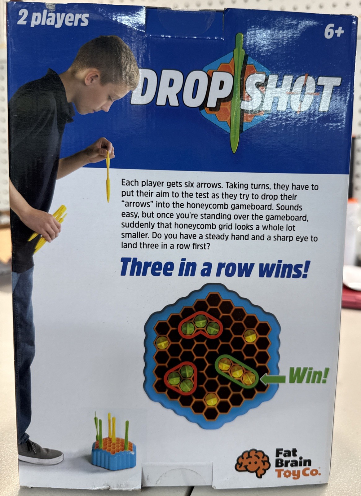 Hexagonal Grid Arrow Game 3 in a Row for Ages 6 and Up Fun Strategy Game New-#9