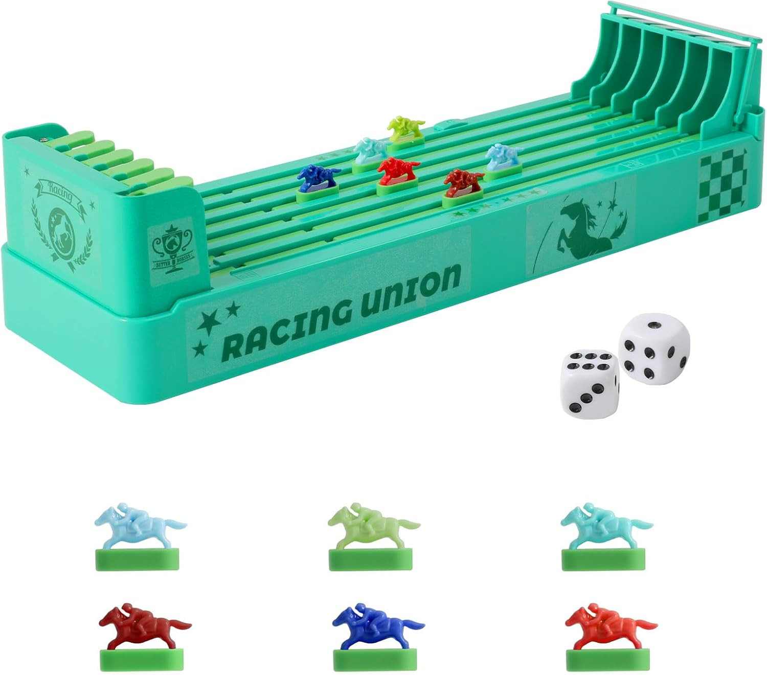 Horse Race Board Game, Electronic Horse Racing Game, Portable Tabletop Toys, Inc