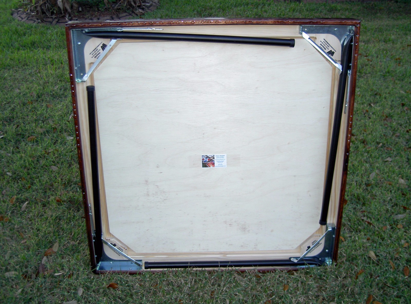Domino Tables by Art with Colombia Weathered Flag & we will add your name free