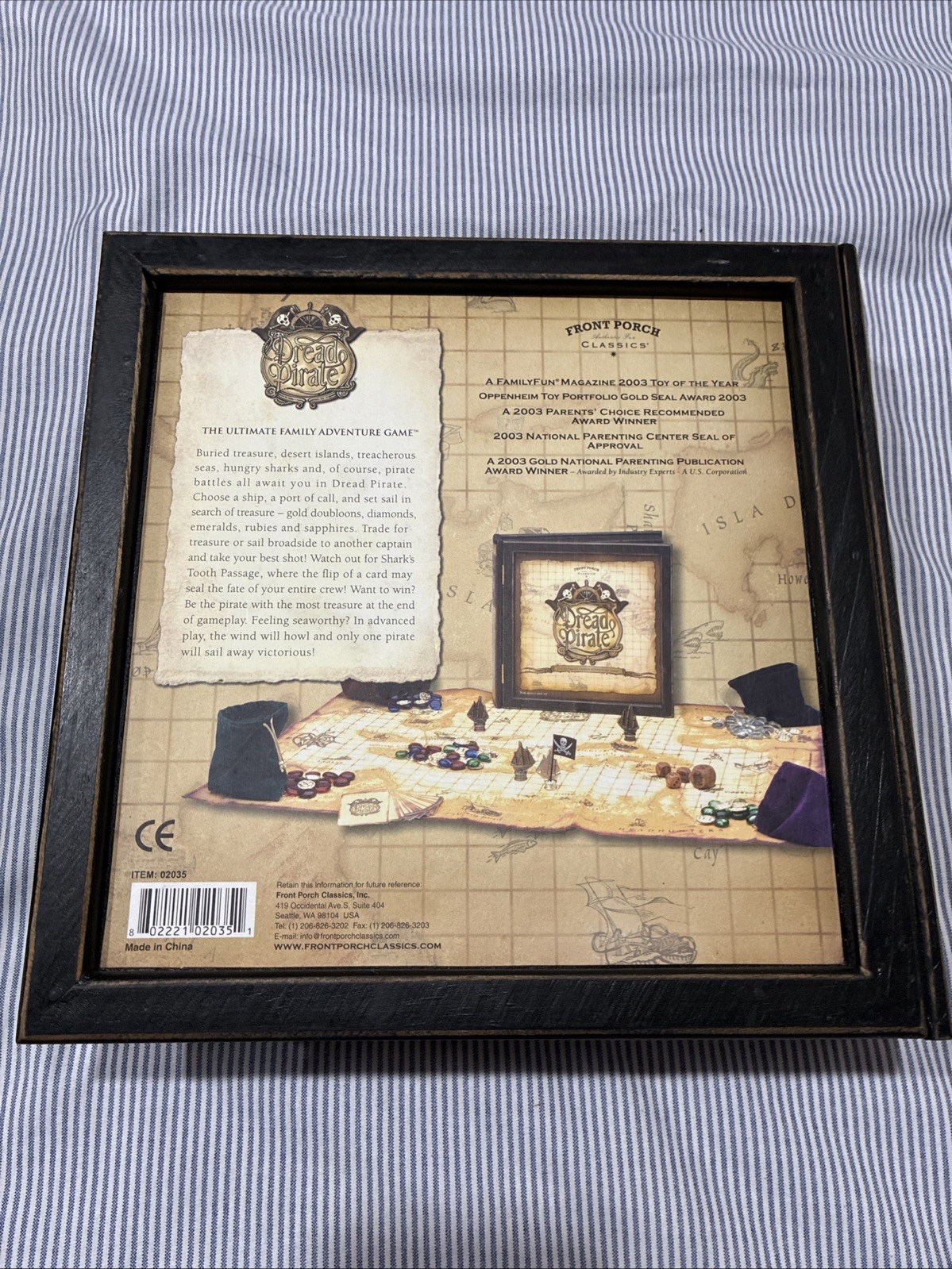 DREAD PIRATE BOARD GAME FRONT PORCH CLASSICS BOOKSHELF ED. Open Box- Shelfwear
